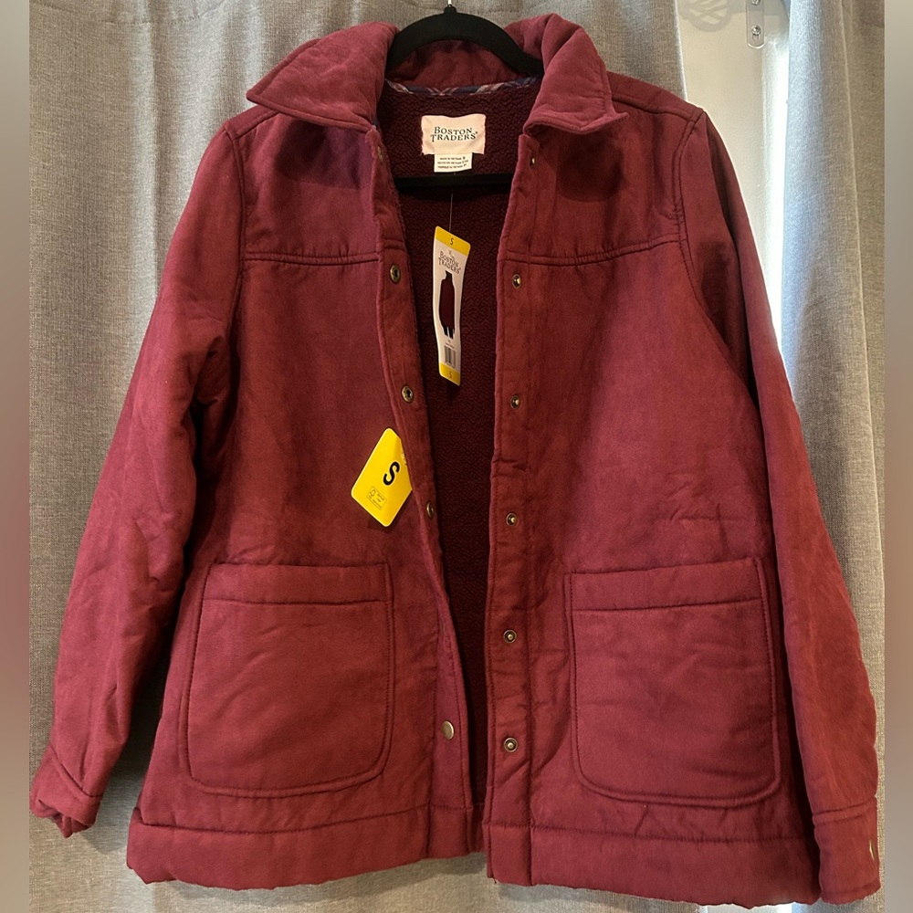 Dark red coat